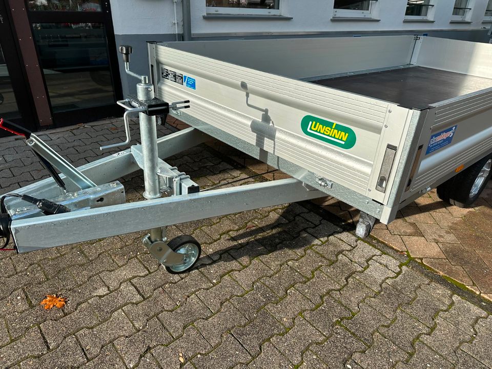 PKW Anhänger Unsinn Hochlader UH 3617-26-10 ALU 366x175cm 2600kg in Monzingen