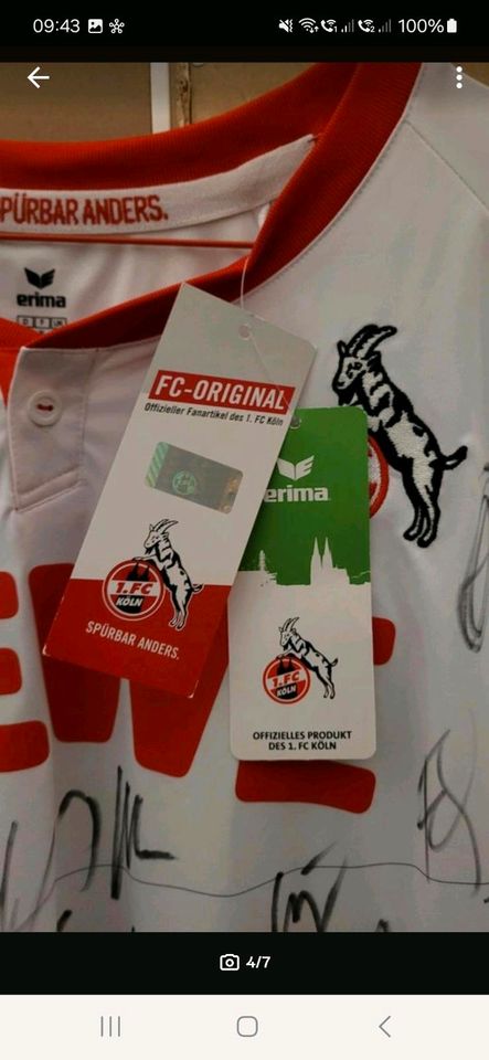 1. FC Köln Trikot *NEU* mit original Autogrammen in Wesseling