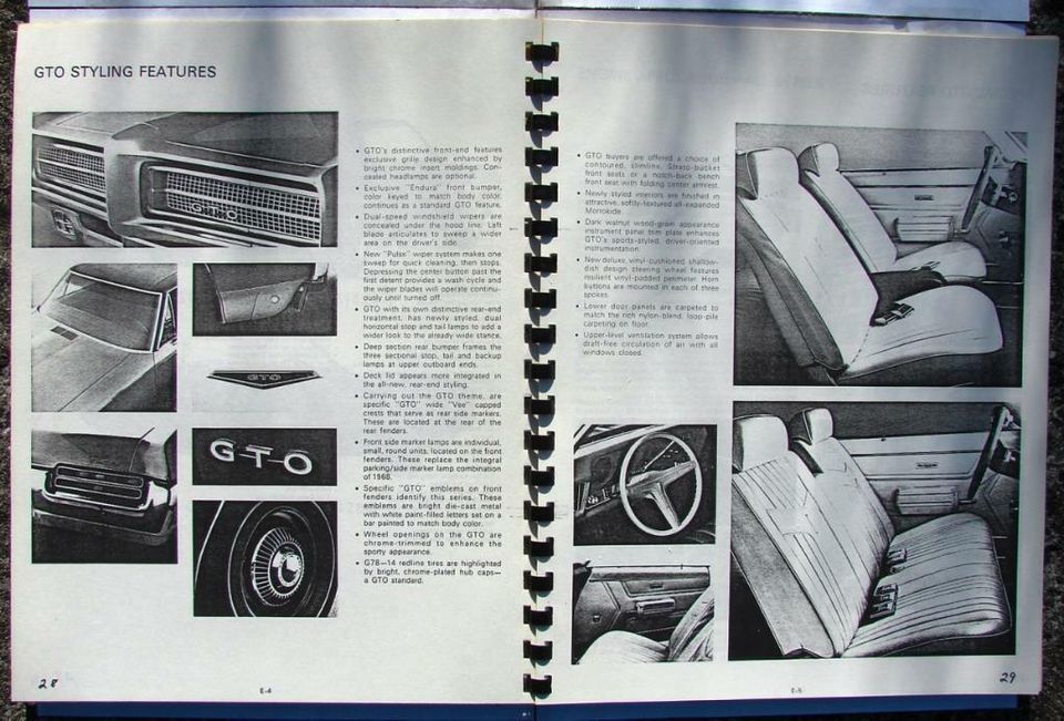 Broschüre "GTO sales album 1968-71" in Laufenburg (Baden)