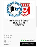 Suche Karte für Arminia gegen Hallescher SC. Block 1,2,3,4 Nordrhein-Westfalen - Herford Vorschau