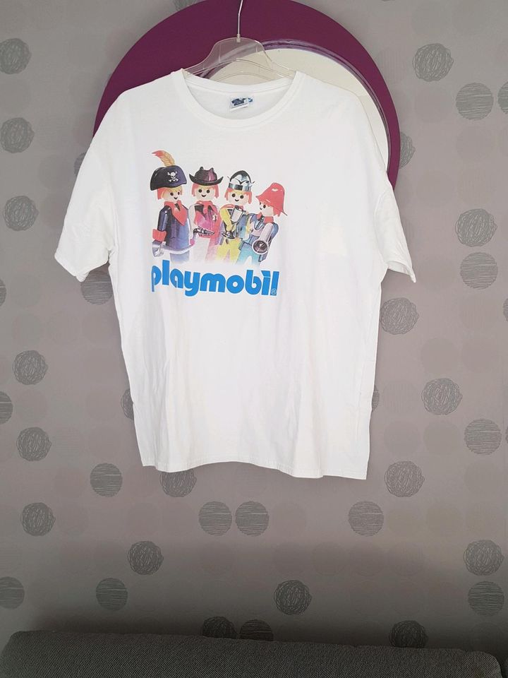 2* PLAYMOBIL® T-Shirt ➺ M grau XXL weiß ⭐ neu  Sammeln in Saarbrücken