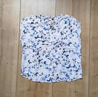 Esprit 40 Bluse Shirt Tunika top weiß Schmetterling Brandenburg - Teltow Vorschau