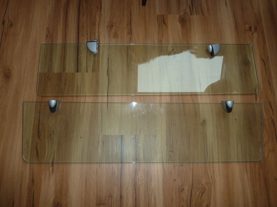 2 Glasregale Wandregale inkl. Halter je 80 x 20 cm TOP in Aachen