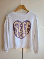 Monki Oversize Sweater Selflove flieder Vintage Herz Herzen Love Hessen - Fulda Vorschau