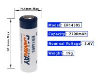 100 Zellen Ramway ER14505 3,6V 2,7Ah AA Lithium Batterie Lindenthal - Köln Weiden Vorschau