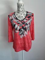 Neuwertig,Gerry Weber,Pullover/Oberteil/Shirt,koralle/schwarz,36 Bayern - Sennfeld Vorschau