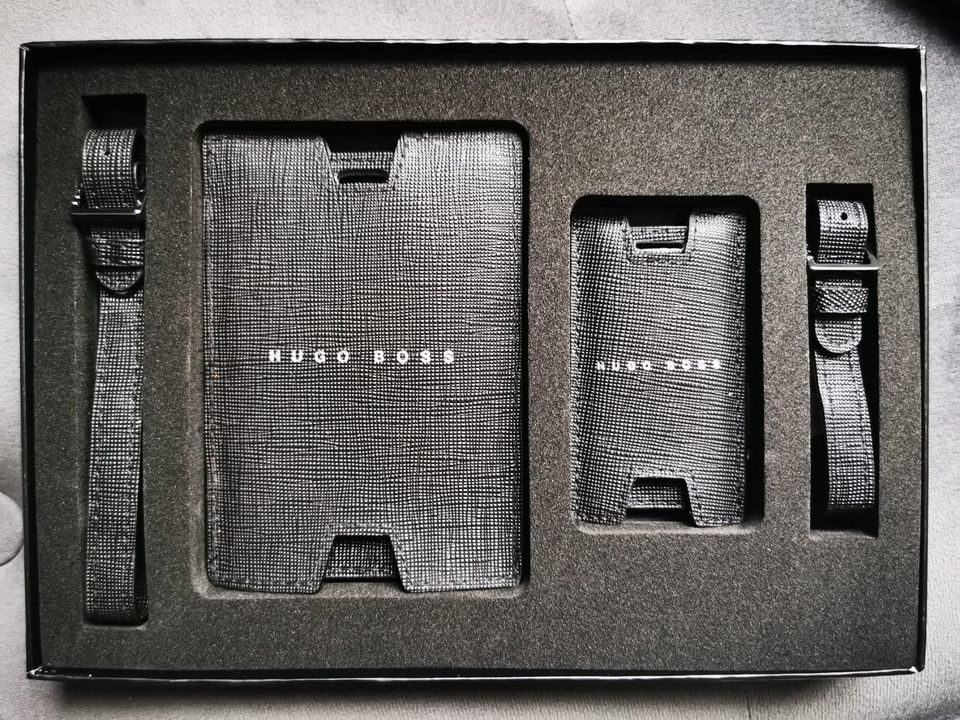 Hugo Boss Kofferanhänger, Luggage Tag, schwarz für Koffer oder Ta in Erzhausen