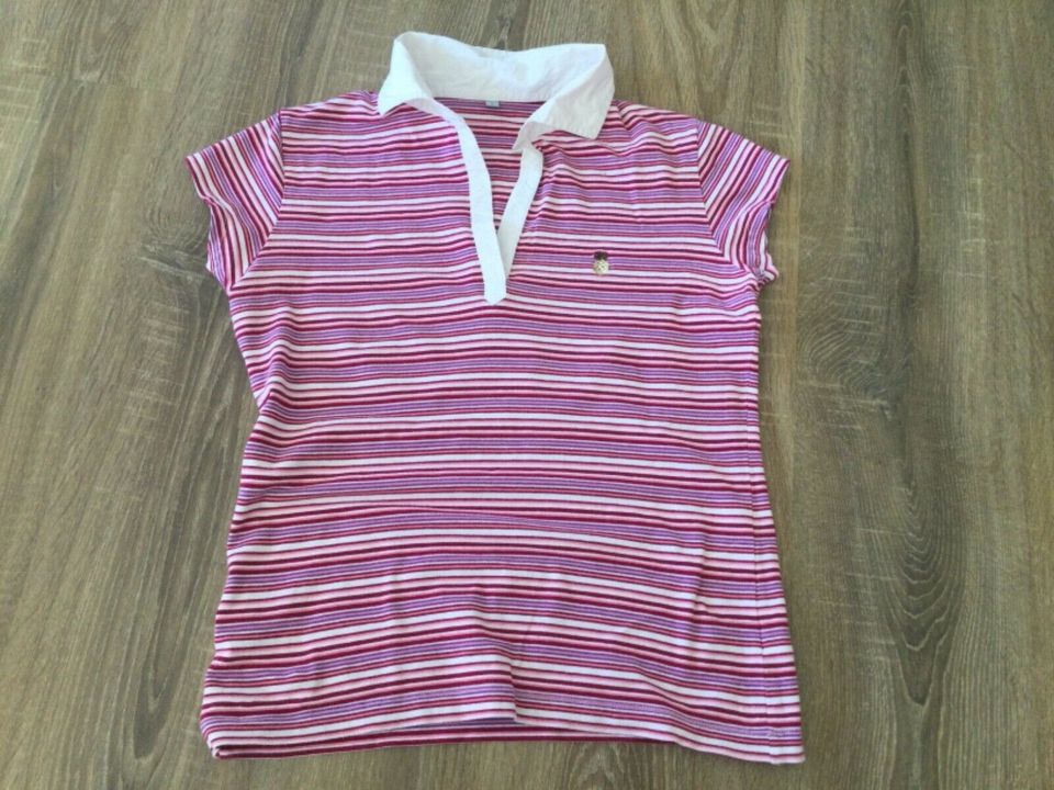 Poloshirt T-Shirt gestreift rosa pink rot Größe M/L in Wardenburg