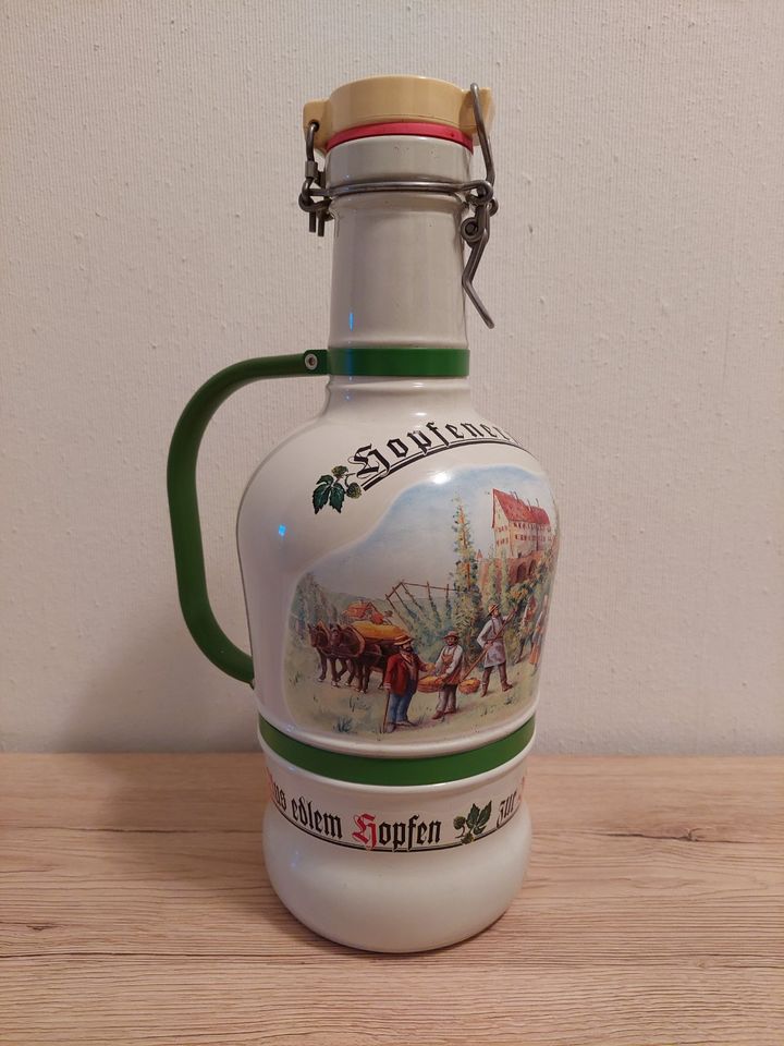 Bierkanne/ Schankkrug „Hopfenernte“ Altenmünster Brauerei 1996/97 in Nürnberg (Mittelfr)