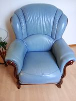 Echtleder Sessel Blau Stilvoll Niedersachsen - Wittingen Vorschau