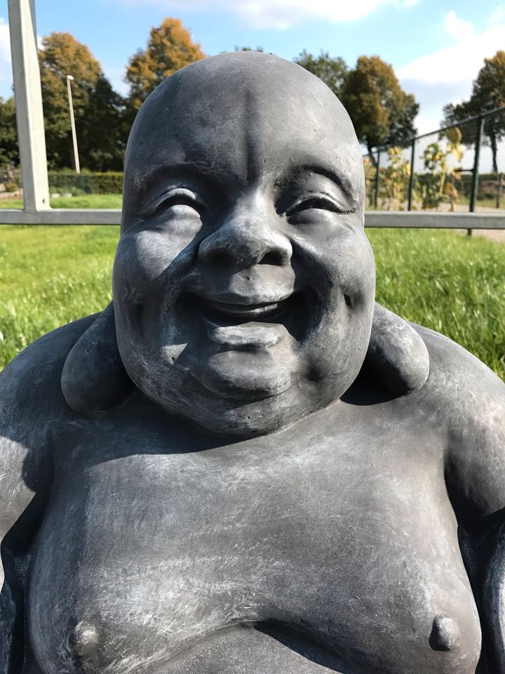 XL 140kg Glücksbuddha dicker lachender Happy Buddha Tempelbuddha in Karlsruhe