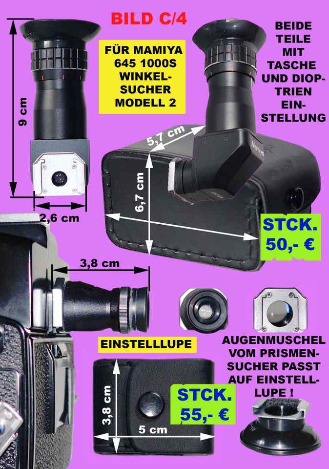 MAMIYA 645  , OBJEKTIVE, ZUBEHÖR, MANUALS, ALU/FOTO KOFFER in Freden