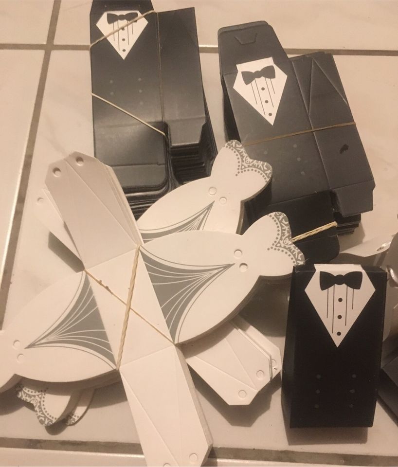 50 Hochzeit Papierbox Gastgeschenk Deko Verpackung in Crailsheim