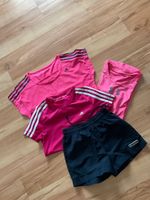 Adidas Sport Shirts pink 122/128- 152 und blaue Adidas Shorts 116 Schleswig-Holstein - Bargteheide Vorschau