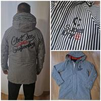 Hingucker! warme SUPERDRY Herren Jacke, Gr. L, gestreift Sachsen-Anhalt - Queis Vorschau