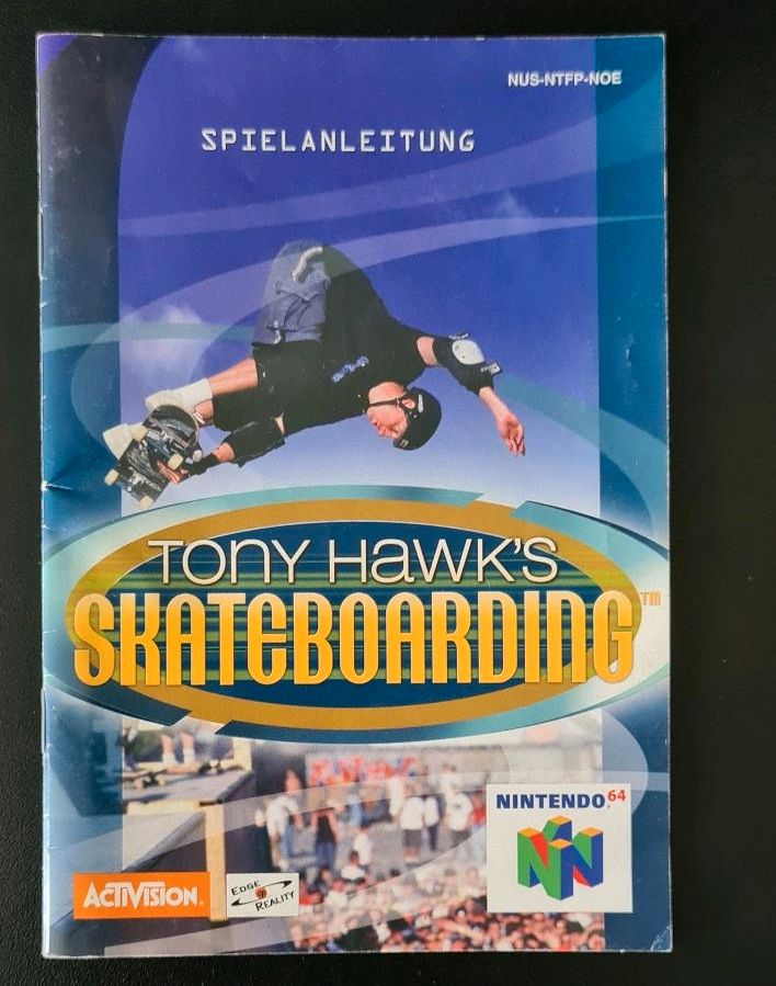 Tony Hawk's Skateboarding N64 Anleitung Handbuch Deutsch PAL in Bottrop