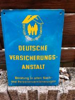 Emaille Schild, Deutsche Versicherungsanstalt Thüringen - Apolda Vorschau