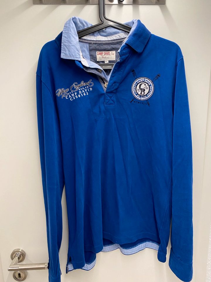 Camp David Polo Hemd blau M/L in Nürnberg (Mittelfr)