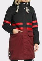 KHUJO Yuckie Stripe Mantel Winter Damen schwarz rot Gr. XL ❤️ Bayern - Hohenpeißenberg Vorschau