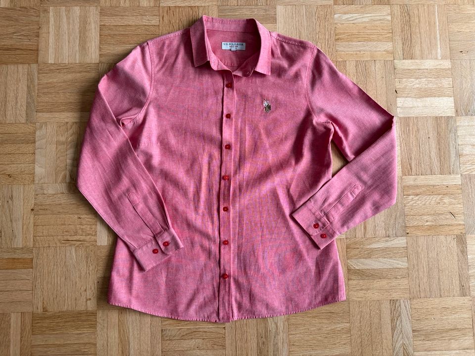 U.S. Polo Assn. Hemd Bluse Größe 40 rot Damen in Frankfurt am Main