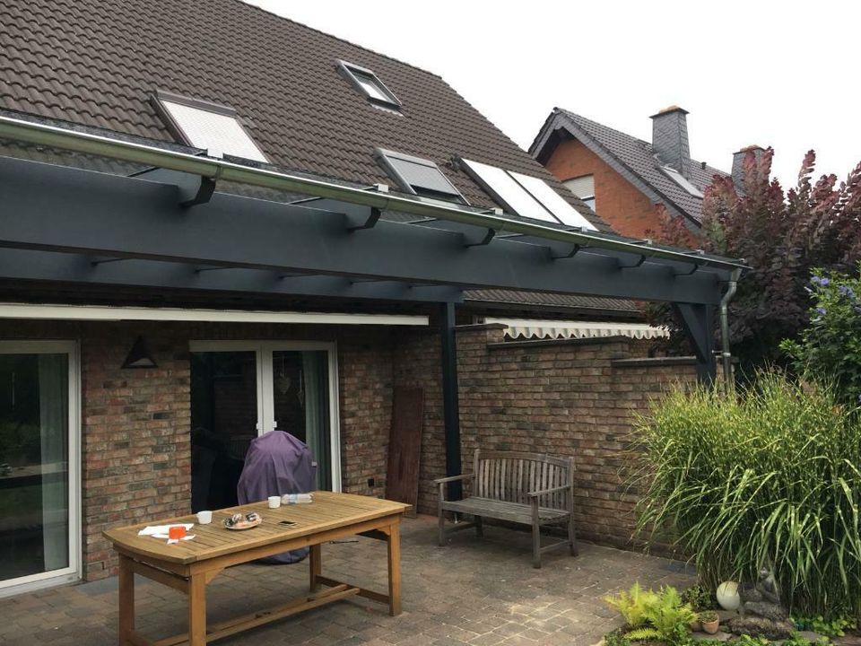 Terrassenüberdachung Schiebeelemente Überdachung Carport Holz in Grevenbroich