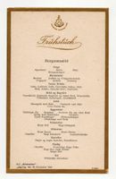 Speisekarte, M/S "Milwaukee",Frühstück, 29. Dezember 1933 Schleswig-Holstein - Ammersbek Vorschau