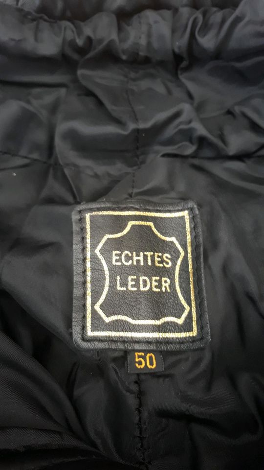 Motorrad-Lederhose, schwarz, Gr. 50 in Schönberg (Holstein)