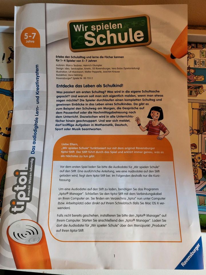 Tiptoi- Wir spielen Schule 5-7 Jahre in Marne