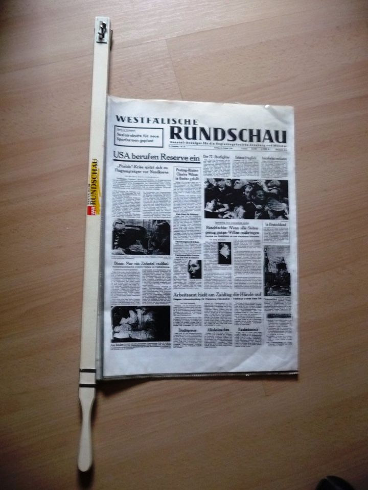 GEBURTSTAGS ZEITUNG JUBILÄUM W. RUNDSCHAU GEBURTSTAG 26. JAN.1968 in Witten