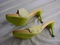 ALDO Zoccoli Echt Holz High Heels Pantoletten Gr.39 9cm Bayern - Velburg Vorschau