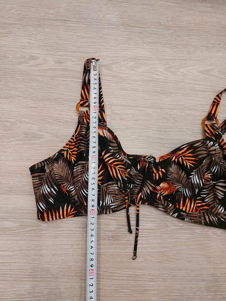 *NEU* BEXLEYS Bikini braun schwarz pfirsich Blätter 48 Cup B in Fulda