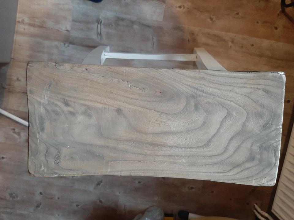 Massivholz Hocker, Stuhl, Tisch, Kleiderbutler,shabby,Vielseitig in Homberg