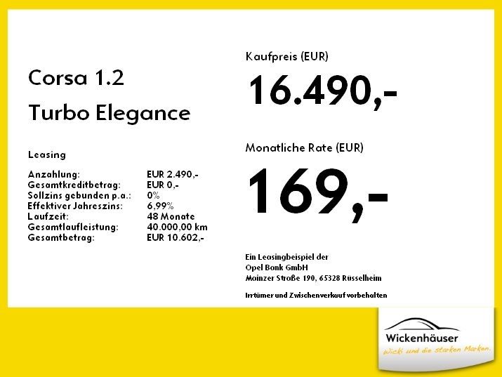 Opel Corsa 1.2 Turbo Elegance FLA LM KAM LED PDC BT in Neufahrn