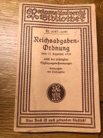 Abgabenordnung Deutsches Reich 1919 Gesetze Hessen - Idstein Vorschau