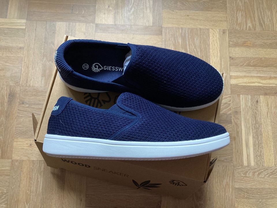 GIESSWEIN Wood Sneaker Slip On blau 39 in Bochum