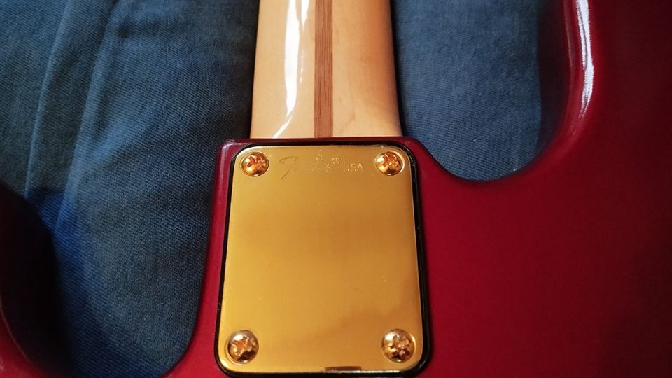 Fender Precision Bass Spezial USA Goldhardware Rot in Ribnitz-Damgarten