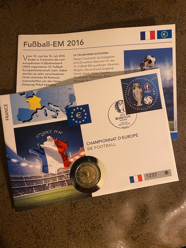 2-Euro Münze Fußball EM 2016 Frankreich in Rendsburg