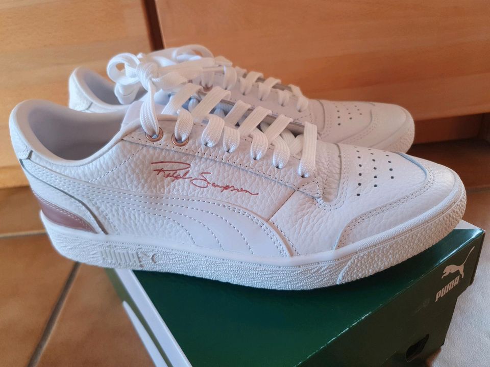 Puma Ralph Sampson Lo Metal Sneaker neu Größe 40 1/2 weiß in Appenweier