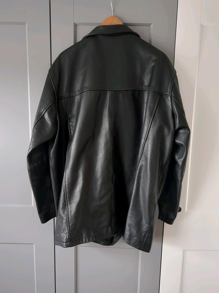 Lederjacke Rindnappa Herren schwarz XL Retro in Bottrop