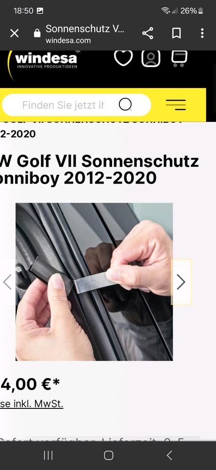 Sonniboy für vw golf 7 Bj: 2012-2020 in Lindenberg im Allgäu