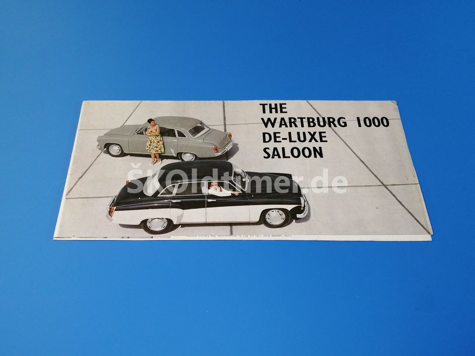 Broschüre Prospekt Wartburg 1000 in Dußlingen