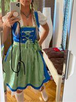 Dirndl blau grün kurz 36 + Trachtenbluse weiß 36+ Schmuck wie Neu Rheinland-Pfalz - Waldmohr Vorschau