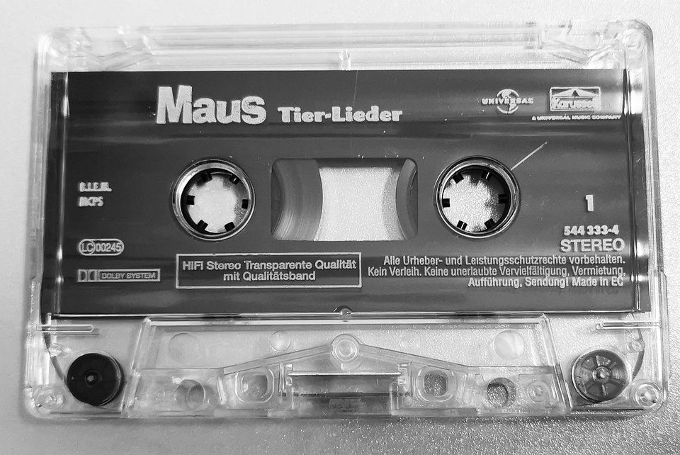 Maus Tier-Lieder, Musikkassette MC Karussell 544 333-4, 2000 in Bautzen