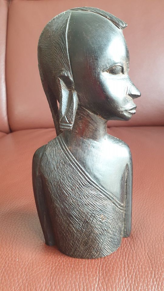 Schöne afrikanische Handgeschnitzt Holz Figur/Skulptur Kopf in Paderborn