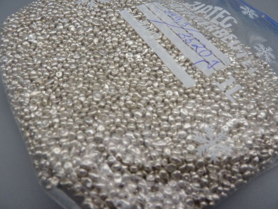 500g 1000 Silber Feinsilber Granulat Nugget 10 Kg vorhanden in Lage