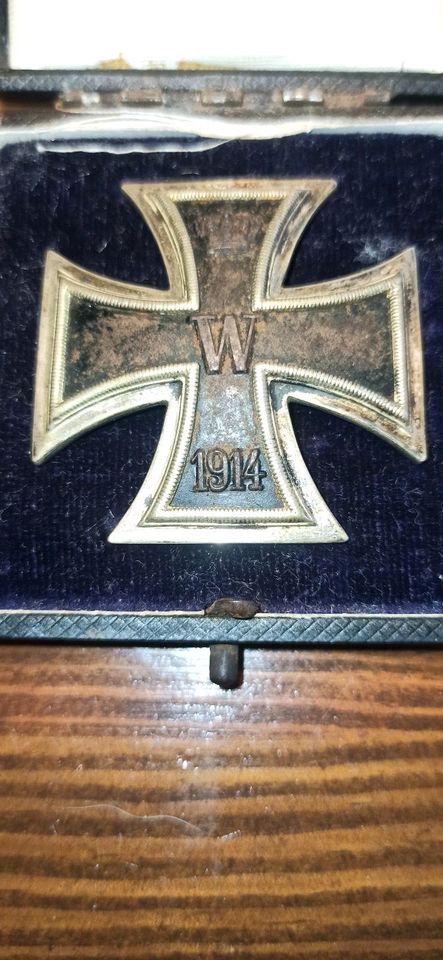 Eisernes Kreuz Orden 1914   1 Klasse AWS Waffelmuster  Eisenkern in Uslar