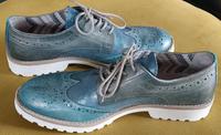 Tolle Martina Buraro Schuhe, Gr.40, blau, Leder Bayern - Igling Vorschau