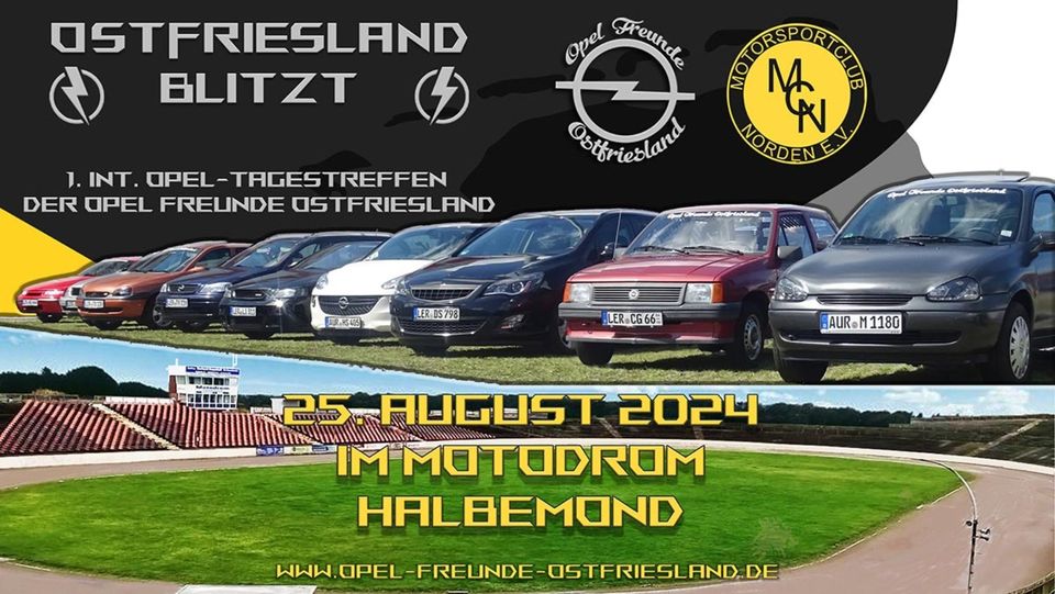 ↯Ostfriesland blitzt↯ 1. int. Opel-Tagestreffen der OFO in Halbemond