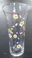 Vintage - Glas Vase mit handgemalten Blumendekor Mecklenburg-Vorpommern - Kirch Jesar Vorschau