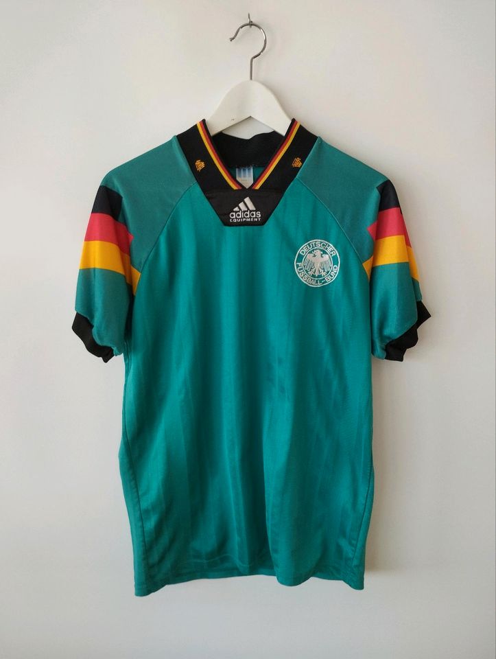 Vintage Adidas DFB Fußball Trikot 1992 grün away S auswärts in Köln